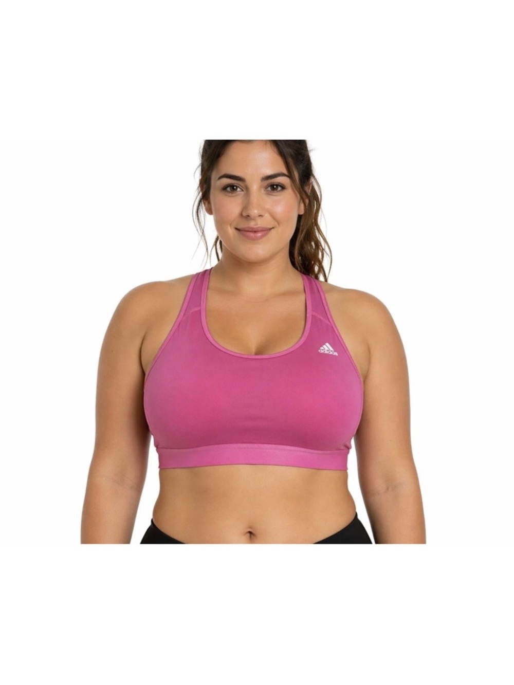 Adidas Women’s Climacool Racer Training Sports Bra Screaming Hot Pink Size L